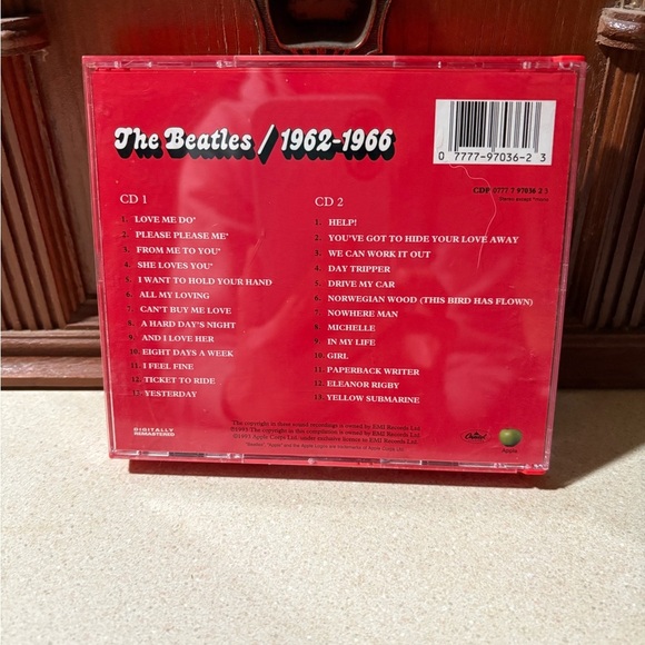 CD Set/2 The Beatles 1962-1966 Red and 1967-1970 Blue 1993 Release 4 CDs - Picture 3 of 9